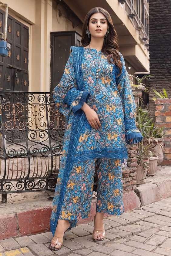 Charizma CRB23-10 Rang-e-Bahar Original brand suit fabric and photography lite diffrance in actual print. Blue Floral Print Semi-stitched Salwar Kameez, Blue Printed Unstitched Wedding Suit, Semi-stitched Blue Floral Print Salwar Kameez, Blue Printed Lawn Suit For Wedding, Blue Digital Print Lawn Suit For Wedding, Blue Printed Dupatta For Wedding, Blue Digital Print Long Sleeve Salwar Kameez, Blue Long Sleeve Digital Print Salwar Kameez, Blue Long Sleeve Salwar Kameez With Digital Print