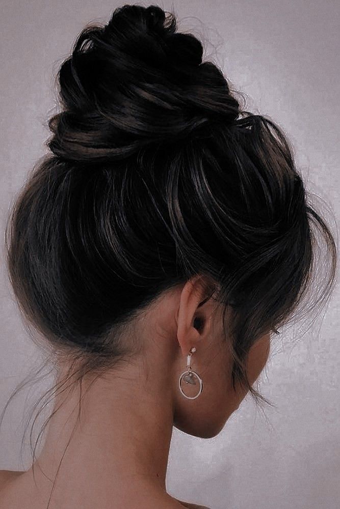 Bun Hairstyles For Bridesmaids, Bridesmaid Bun Hairstyles, Hairstyle Wedding Bridesmaid, Bridesmaid Bun, Wedding Hairstyles For Medium Length, Hairstyles For Bridesmaids, Black Hair Bun, Stylish Updos, Wedding Hairstyles For Medium Hair