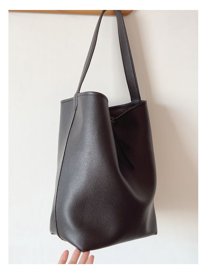 2024 New style. Simple leather bucket bag. Material: PU Leather Size: 14.1"H x 15.7"W x 5.9"D Extra crossbody strap Designer Style ID: 8771 Chic Bucket Leather Bag with Shoulder Strap and Inner Pouch, Women's Everyday Handbag Versatile Crossbody Bucket Bag For Business, Versatile Business Bucket Bag Crossbody, Leather Bucket Bag With Large Capacity For Office, Chic Tote Bucket Bag For Business, Business Bucket Satchel With Adjustable Strap, Chic Business Bucket Bag Tote, Chic Business Tote Bucket Bag, Leather Bucket Shoulder Bag For Business, Business Shoulder Bag With Detachable Strap Bucket Shape