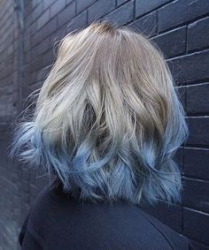 Short Ombre Hair Color, Thick Short Hair Cuts, Blonde And Blue Hair, Brown Ombre Hair Color, Blue Ombre Hair, Short Ombre, Short Ombre Hair, Thick Hair Cuts, Haircuts Ideas