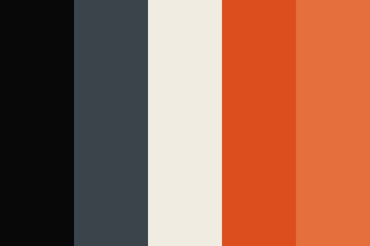 an orange and black striped background with white, gray, and red stripes on it