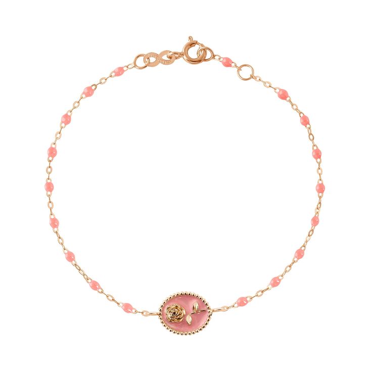 Gigi Clozeau - Fuchsia Rose Bracelet, Rose Gold, 6.7 Elegant Rose Colored Bracelet Jewelry, Elegant Rose-colored Bracelet Jewelry, Elegant Pink Jubilee Chain Bracelet, Elegant Rose Colored Bracelet, Elegant Pink Gold Jubilee Bracelet, Luxury Rose Gold Pearl Bracelet Gift, Elegant Pink Pearl Bracelet, Elegant Rose Gold Bracelet For Formal Occasions, Elegant Pink Gold Bracelet For Formal Occasions