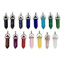 Check this out on Amazon Crystal Amulet Pendant For Jewelry Making, Crystal Amulet Necklaces For Healing, Festival Crystal Amulet Pendant Necklace, Nickel-free Metal Spiritual Crystal Necklace, Spiritual Moon-shaped Crystal Necklace With Moon Charm, Chakra Pendant, Estilo Boho Chic, Necklaces, Stone Pendant Necklace