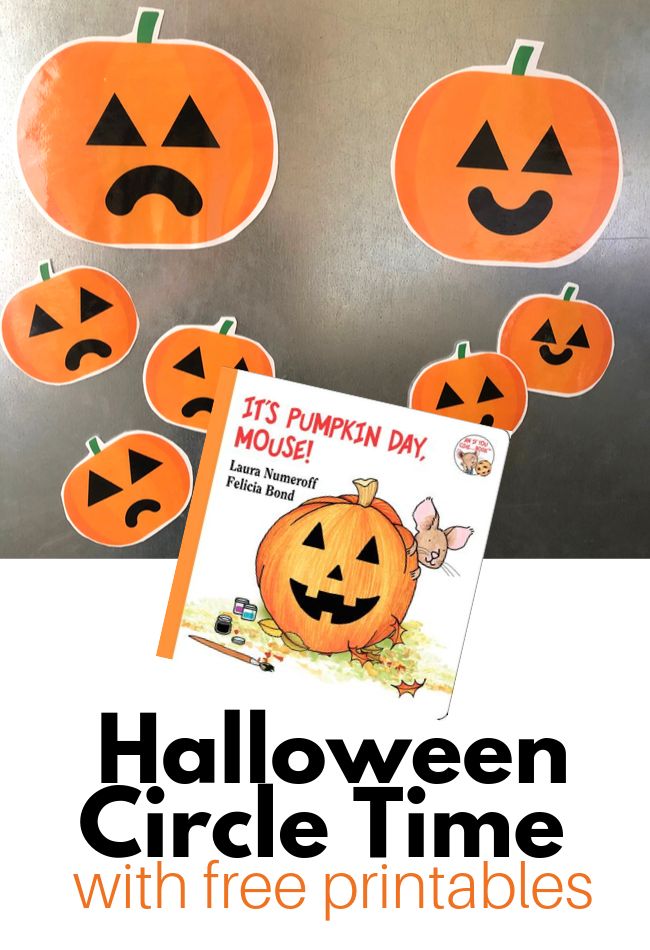 halloween circle time with free printables for kids and adults to make them smile