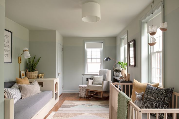 a living room filled with furniture and decor