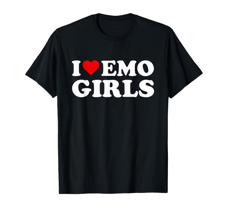 PRICES MAY VARY. Red Heart Lightweight, Classic fit, Double-needle sleeve and bottom hem I Heart Emo, Emo Mode, Emo Designs, Emo Culture, 2000s Punk, Emo Girl, Funny Gifts For Men, Funny Girl Quotes, Punk Scene