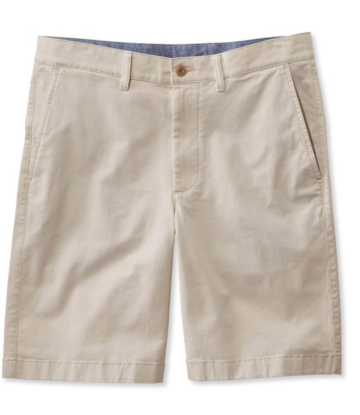 A touch of stretch gives these handsome khaki shorts more comfort than ever. In washed cotton twill that's just right for warmer weather. 9" inseam. Standard Fit: Sits lower on the waist and straight through the hip and thigh for a streamlined look. Soft and breathable in 98% cotton with 2% spandex for ease of movement and all-day comfort. Washed for the look and feel of an old favorite. Machine wash and dry. Front slash pockets and back button-through pockets. Chambray pocket bags and lining at Quinceanera Dresses Black, Masquerade Ball Gowns, Khaki Shorts Men, Goth Corset, Steampunk Clothing, Mens Pants Fashion, Lace Dress Black, Khaki Shorts, L L Bean