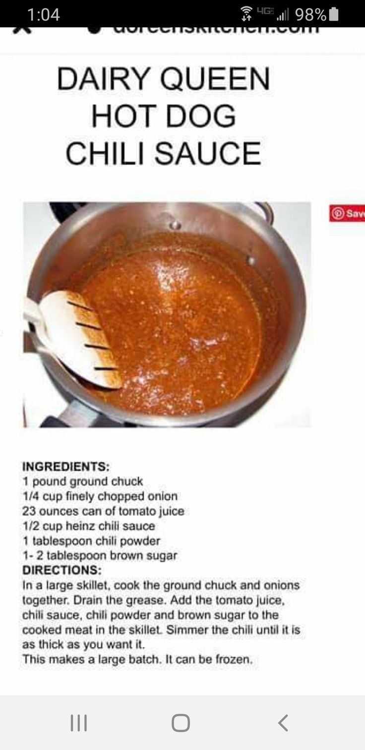 an image of a recipe for chili sauce on the app store's iphone screen