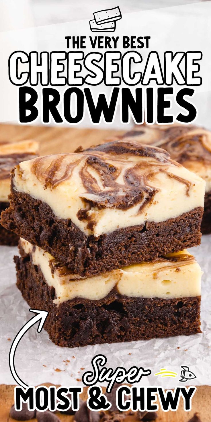 the very best cheesecake brownies most & chewy