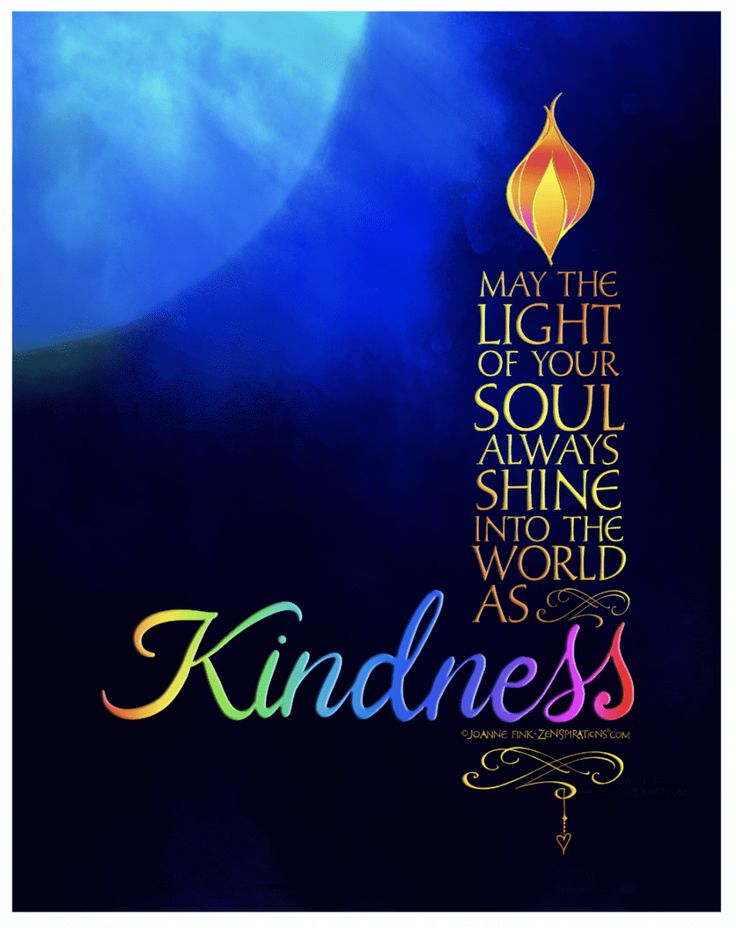 a poster with the words, may the light of your soul always shine into the world as