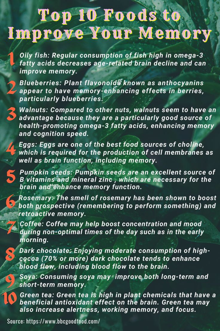 Many of the foods we eat support the health of our brains. Fruits, vegetables, herbs, and spices are examples of foods that contain plant-based substances that support brain protection. Others, like nuts, eggs, and oily salmon, have the good fats, vitamins, and minerals the brain requires to keep both our short- and long-term memory intact. Here are the top 10 foods for memory enhancement and brain function. Memory Foods Brain Health, Best Supplements For Brain Health, Improve Short Term Memory, Vitamins For Memory And Focus, Brain Health Foods, Memory Boosters Brain, Foods For Memory, Brain Food Memory, Memory Food