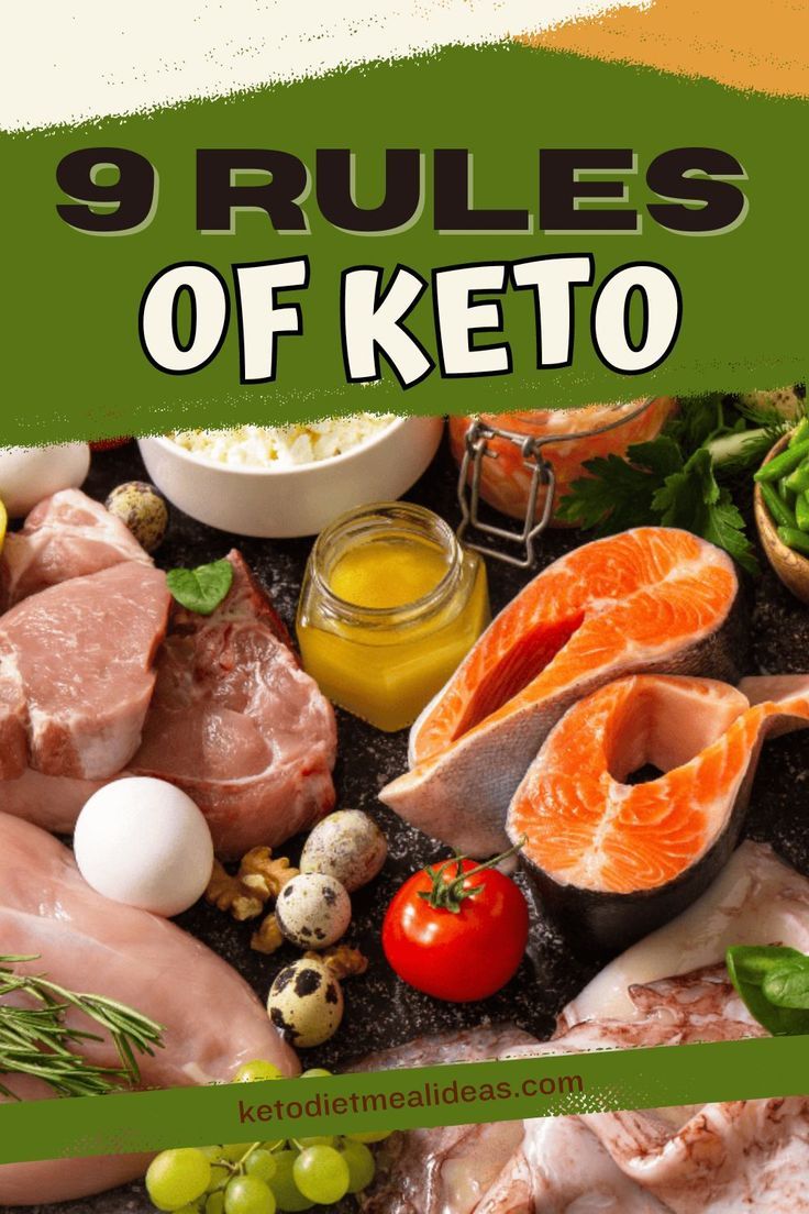 A selection of keto-friendly foods, including salmon, chicken, eggs, cheese, and vegetables, highlighting essential ingredients for a ketogenic diet. Keto Does And Donts, Keto Diet Basics, Low Carb Beginners Guide, Keto Tips For Beginners, Keto Guide For Beginners, Keto Diet Rules, How Many Carbs A Day On Keto Diet, Keto Kickstart 3 Day, Beginner Keto Recipes