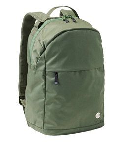 #LLBean: Athleisure Backpack Urban Green Nylon Backpack, Green Nylon Urban Backpack, Casual Gym Bag, Casual Gym Bag For Sports And Back To School, Casual Gym Bag With Functional Pockets For Outdoor, Everyday Casual Gym Bag, Casual Softback Backpack For Outdoor Activities, Casual Everyday Backpack Gym Bag, Casual Outdoor Gym Bag With Zipper Closure