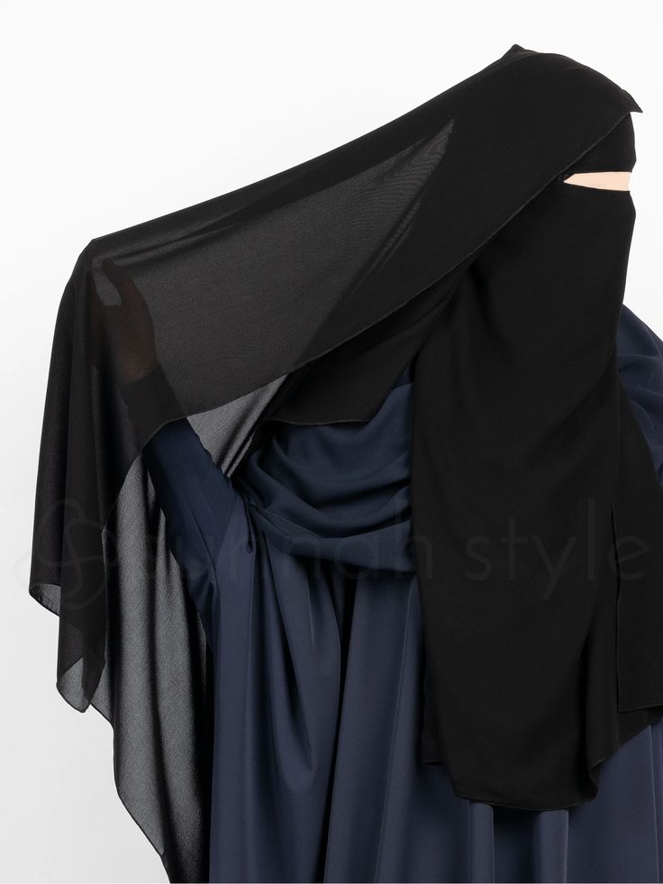 Elegant Chiffon Khimar For Eid, Elegant Long Chiffon Abaya, Elegant Black Maxi Khimar, Elegant Black Maxi Length Khimar, Elegant Long Black Niqab, Butterfly Niqab, Niqab Fashion, Height Chart, Fabric Textures