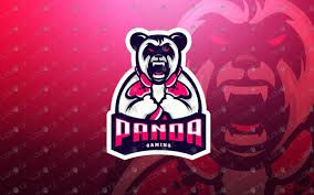 an angry bear mascot with the word panda on it's chest