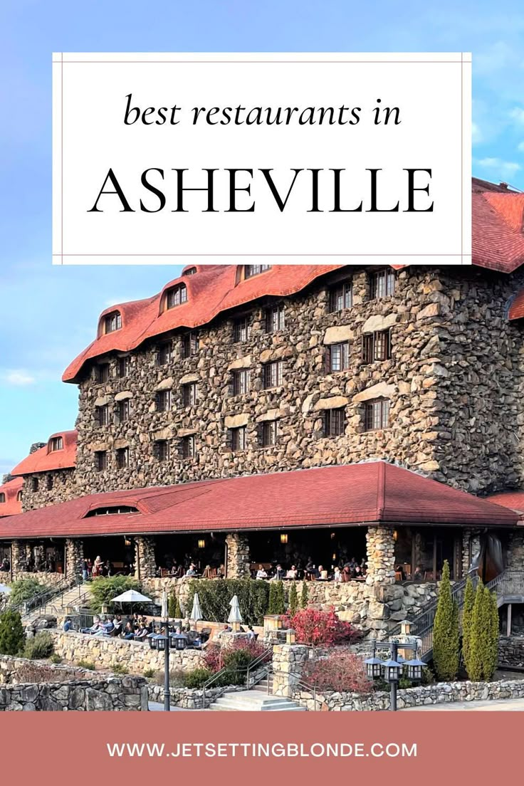 the best restaurants in asherville, new york with text overlay that reads best restaurants in asherville