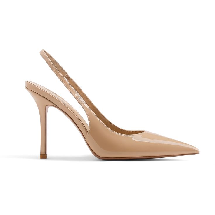 Jaimie Nude Pump Heels | Flor De Maria Heels For Long Dresses, Nude Slingback Heels, Nude Heels Closed Toe, Nude Heels Outfit, Rachel Dawes, Heels Professional, Nude Stiletto Heels, Pointy Pumps, Heels Aesthetic