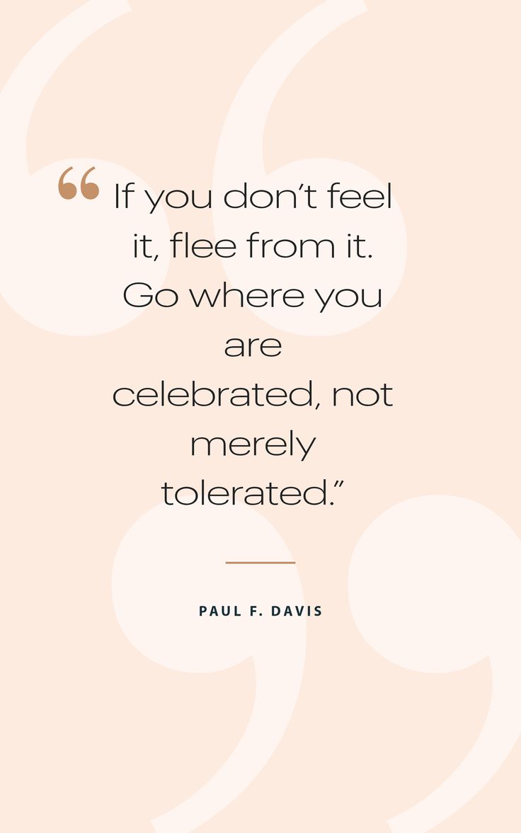 a quote from paul f davis that says if you don't feel it, tie from