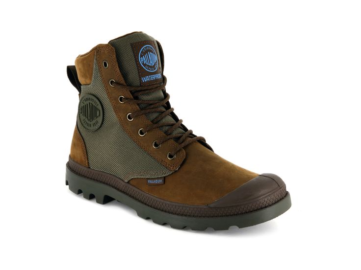 PAMPA SPORT CUFF WPN - Palladium High Ankle Boots With Rubber Sole For Outdoor, High Ankle Boots With Rubber Sole For Outdoor Activities, High Ankle Waterproof Hiking Boots With Vibram Sole, Rugged High Ankle Waterproof Boots For Outdoor Activities, Winter High Ankle Outdoor Sneakers, Winter Outdoor Desert Boots With Round Toe, High Ankle Lace-up Boots With Rubber Sole For Outdoor, High Ankle Waterproof Boots With Vibram Sole For Outdoor, Winter Desert Ankle Boots With Reinforced Toe