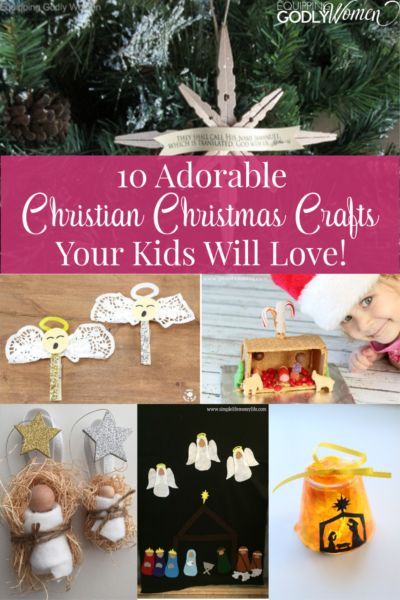 the top ten adorable christian christmas crafts for kids to make with their own hands and feet