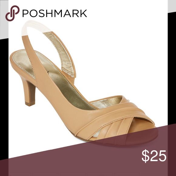 East 5th Nude Slingback Pumps Dress up your look with our beautifully neutral slingback pumps. synthetic upper and lining 2¾” heel TPR sole East 5th Shoes Heels Pump Dress, Slingback Pump, Shoes Heels, Dress Up, Pumps, Sandals, Heels, Fashion Design, Women Shopping