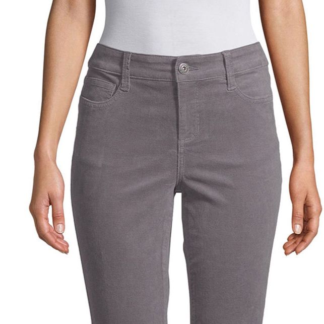 Size 14 in Excalibur Grey. Purchased from JC Penny for $12.45 plus tax. Light Ash Brown Hair, Light Ash Brown, Ash Brown Hair, Corduroy Pant, Warm Skin Tone, Spring Capsule, Winter Capsule, Hazel Eyes, Corduroy Pants