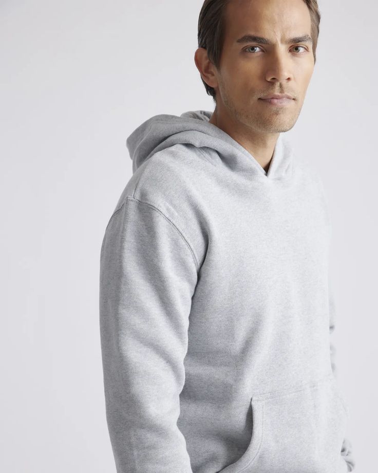 Organic Heavyweight Fleece Hoodie Organic Cotton Hooded Sweatshirt With Drawstring, Organic Cotton Winter Hoodie Sweatshirt, Winter Organic Cotton Hoodie Sweatshirt, Winter Hoodie Sweatshirt, Heavyweight Cotton Hoodie With Kangaroo Pocket, Solid Cotton Hoodie With Kangaroo Pocket, Basic Cotton Hoodie With Kangaroo Pocket, Organic Cotton Hooded Sweatshirt With Relaxed Fit, Relaxed Fit Organic Cotton Hooded Sweatshirt