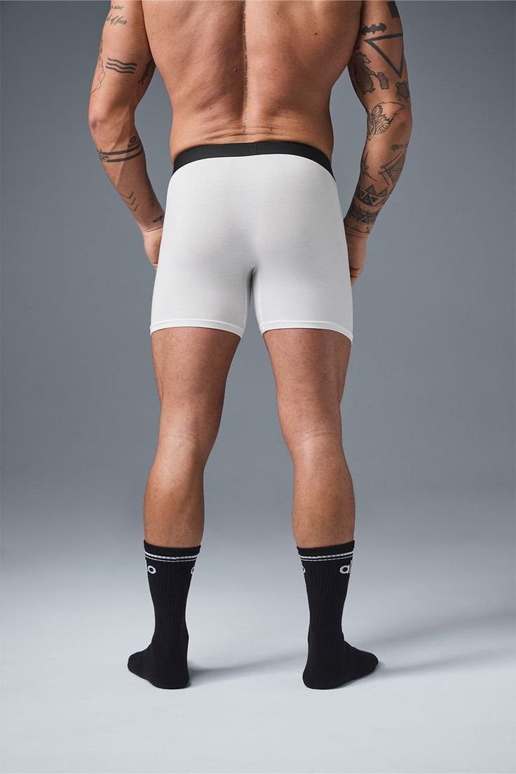 Comfortable and non-compressive, these are the everyday boxers you’ll want to buy in multiples. They’re done in silky-soft, naturally breathable modal and have four-way stretch for a fit that never bunches or bags out. And check out the elastic waistband—it's sleek, snug, and stays in place all day long. Sportswear Boxer Briefs With Built-in Shorts For Training, Compression Boxer Briefs With Built-in Shorts For Gym, Breathable White Boxer Briefs For Gym, Sportswear Boxer Briefs For Gym, White Stretch Boxer Briefs For Training, White Stretch Athleisure Boxer Briefs, Sporty White Boxer Briefs For Training, Sporty White Boxer Briefs For Sports, Sporty Multi-pack Boxer Briefs For Workout