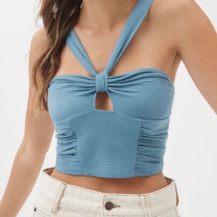 Brand New Without Tags! Urban Outfitters Cropped Tank! Color Is Midnight. Size Medium. No Longer Sold!!! Halter Tank, Urban Outfitters Tops, Crop Tank, Urban Outfitters, Color Blue, Womens Tops, Size Medium, Crop Tops, Brand New