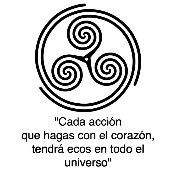 a black and white photo with an image of a celtic symbol in the center, which reads'cada accion que hagas con el coran tendra ecos en tod too el