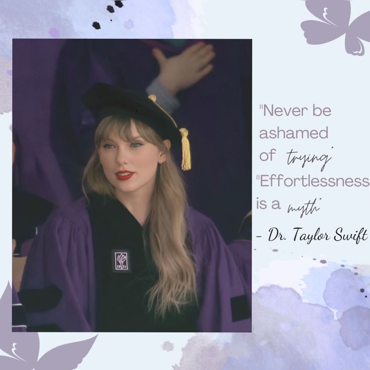 a woman with long blonde hair wearing a graduation cap and gown is looking at the camera