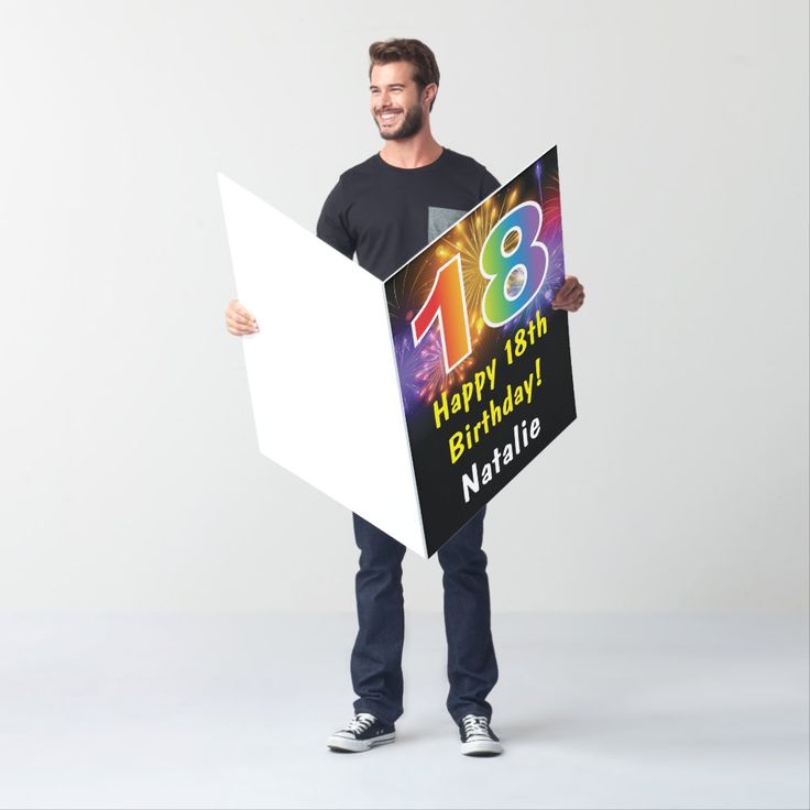 a man holding a sign that says 40 happy fortyth birthday