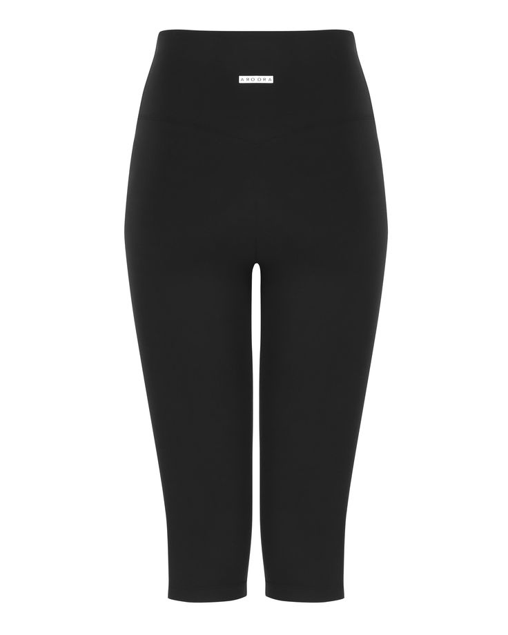 DETAILS: Color : Black comfortable fit High-waisted crop leggings Brand logo detail on back waistband 76% Nylon 24% Lycra Machine wash SIZE & FIT: Fits true to size Waist : 11 3/4" Inseam : 15 1/4" Model is wearing size S Micro-elastic Black Yoga Pants, Black Athleisure Activewear With Ribbed Waistband, Black Athleisure Leggings With Ribbed Waistband, Athleisure Activewear With Elastic Waistband And Minimal Stretch, Tight Black Go-dry Leggings, Black Sporty Leggings With Contoured Waistband, Black Micro-elastic Athleisure Leggings, Black Leggings With Ribbed Waistband For Gym, Black Yoga Pants With Ribbed Waistband For Sports