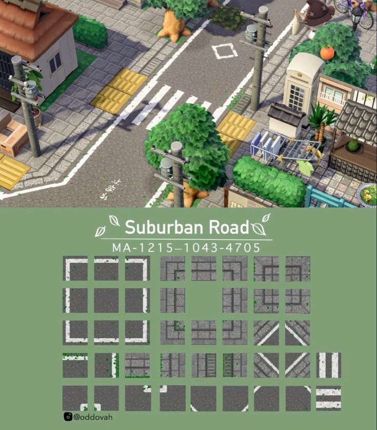 the map for suburban road is shown in this screenshoter's view from above