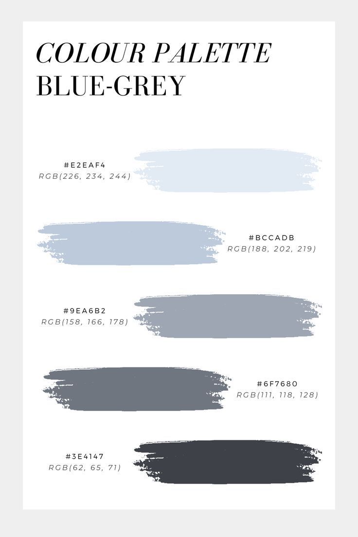 the color palette for blue grey