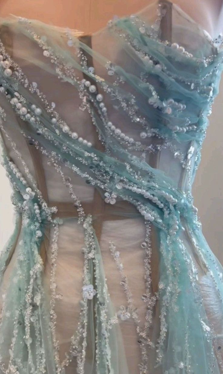 sheer dress / organic shapes Siren Costume, Ocean Dress, Look Boho Chic, Mermaid Core, Gowns Dresses Elegant, Mermaid Aesthetic, Theme Dress, Mermaid Inspired, Ball Gowns Evening