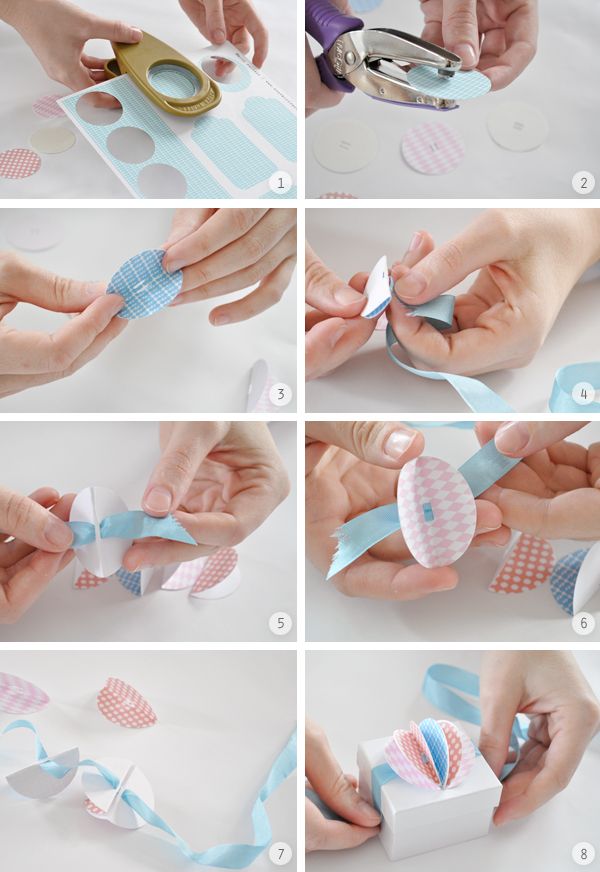 the instructions for how to make paper flowers with scissors and tape are shown in this screenshot