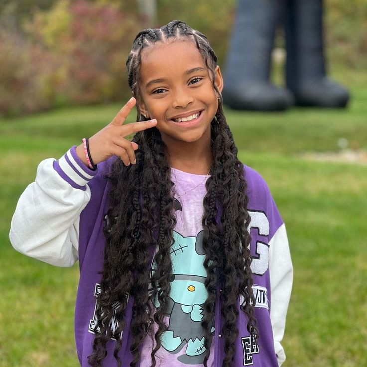 Braided Hairstyles For 10 Years, Braids For 11 Year Girl, Braids For 10 Year Girl, Braided Hairstyles For 11-12, Cute Hairstyles For Black Kids 9-10, Hairstyles For Black Girls Kids 10-11, Braids For Kids Boys, Two Ponytail Braids, Christmas Hairstyles For Kids Black