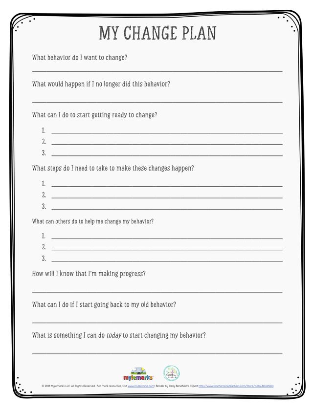 My Change Plan [F] Co Parenting Worksheets, Behavior Change Plan, Parenting Worksheets For Adults, Kids Mental Health Worksheet, Group Therapy Ideas For Teens, Oppositional Defiant Disorder Worksheets, Dbt Skills Worksheets For Teens, Therapy Tools For Teens, Mental Health Group Activities For Teens