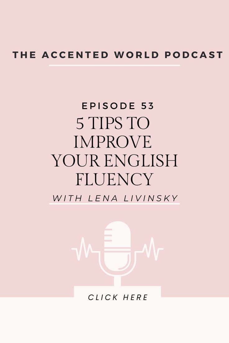 a microphone with the words, how to improve your english flueny and how to use