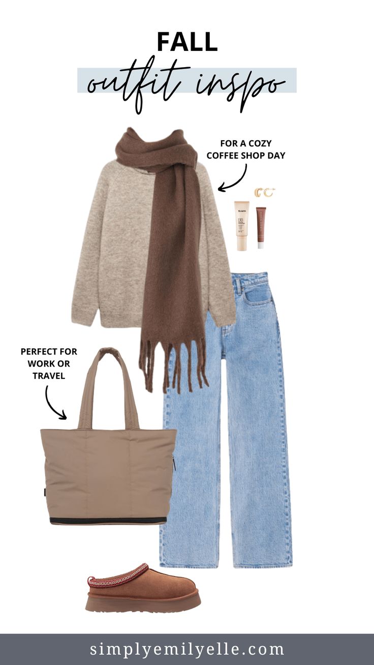 Cute Comfy Outfits For Winter, Neutral Winter Outfit, Best Fall Outfits, Capsule Wardrobe Women, Chill Style, Early Fall Outfits, Perfect Fall Outfit, Cozy Fall Outfits, Early Fall Outfit