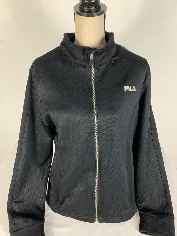 Fila Sport Jacket Size XL Color: black Material: polyester and cotton bag 18LJN Sport Jacket, Sports Jacket, Cotton Bag, The North Face, Black, Color