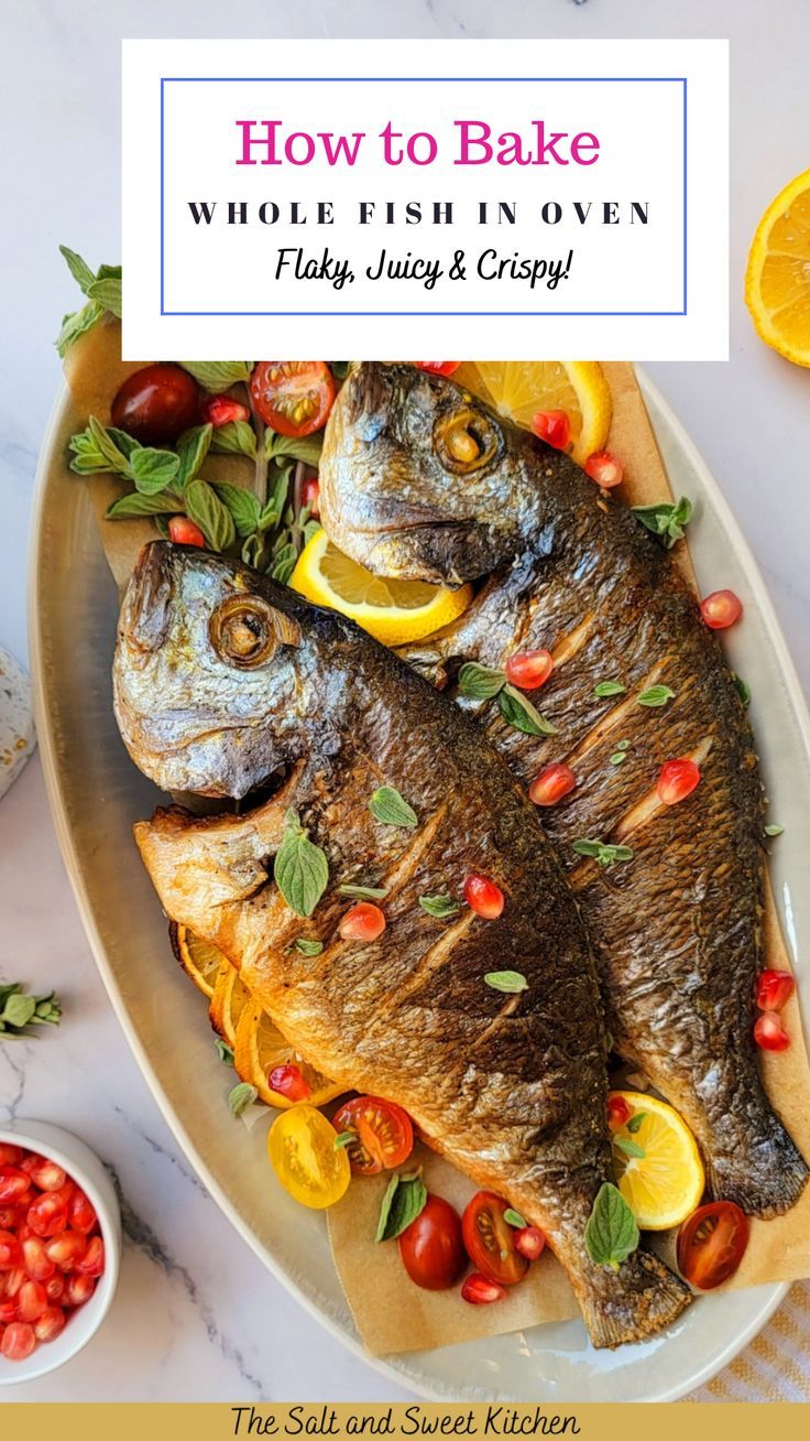 Whole fish recipe Fish Recipes Whole, Whole Fish Baked In Oven, Cook Whole Fish, Whole Cooked Fish, How To Cook Whole Fish In The Oven, Cooking Whole Fish In Oven, Fish In Oven Baking, Whole Perch Fish Recipes, Tilapia Whole Fish Recipes