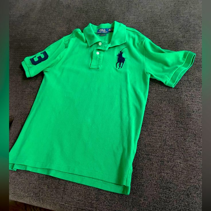 Brand New W/O Tags. Excellent Condition Green Crew Neck Polo Shirt For Summer, Green Short Sleeve Polo Shirt For Spring, Ralph Lauren Green, Lauren Green, Ralph Lauren Shirt, Polo By Ralph Lauren, Shirt Color, Kids Shirts, Polo Ralph