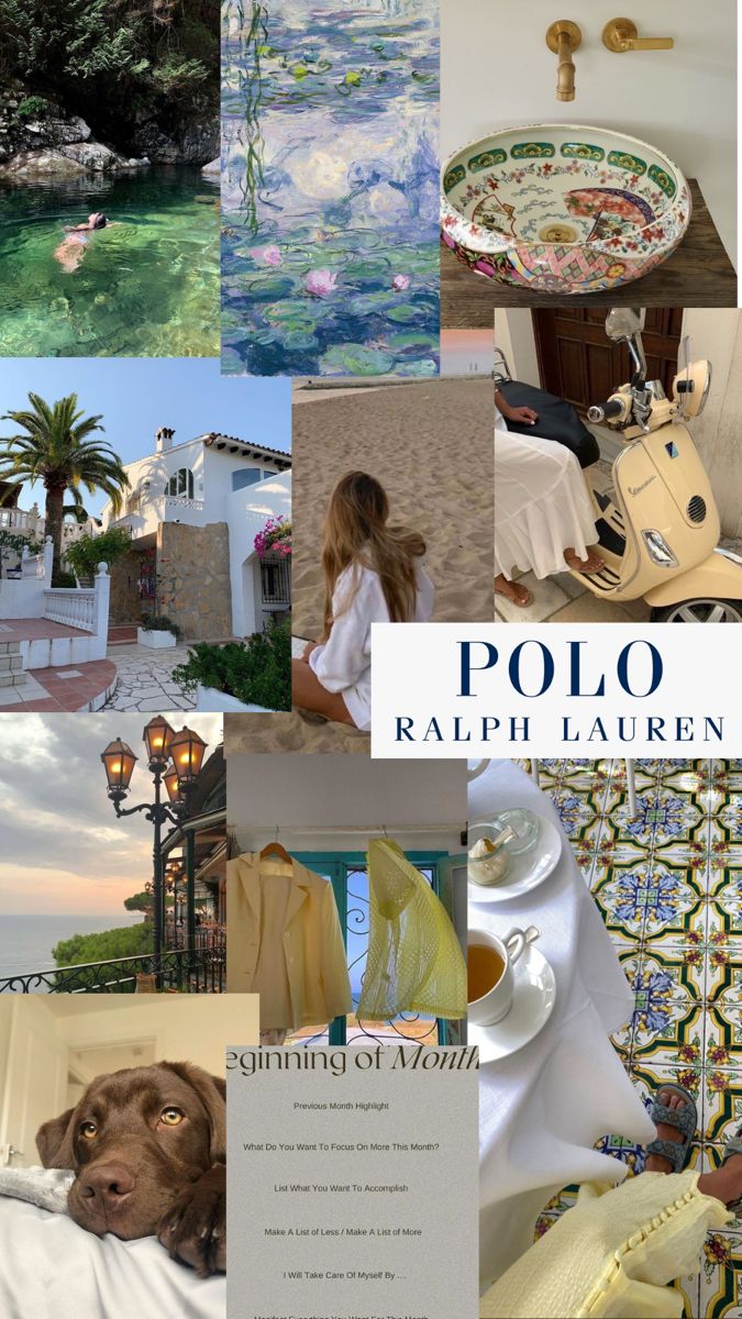 a collage of photos with the words polo and pictures