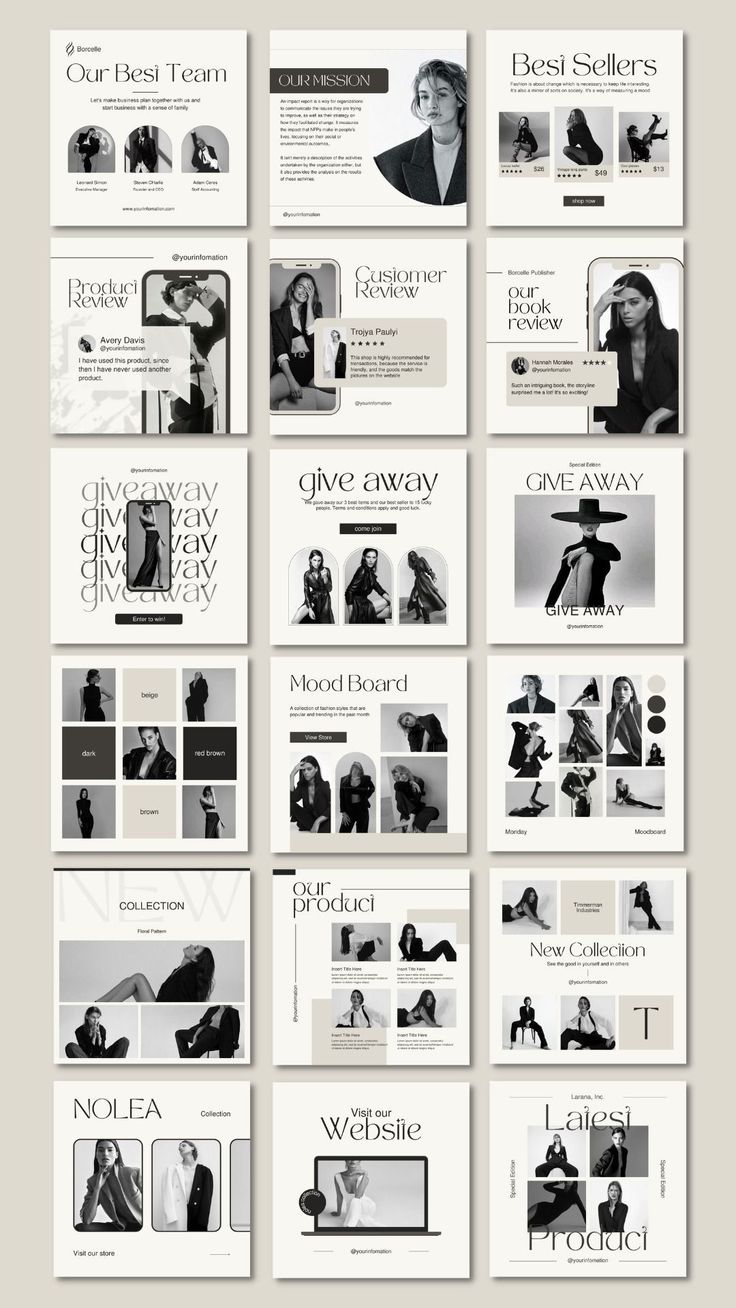 a large group of black and white photos with the words creative on them, all in different