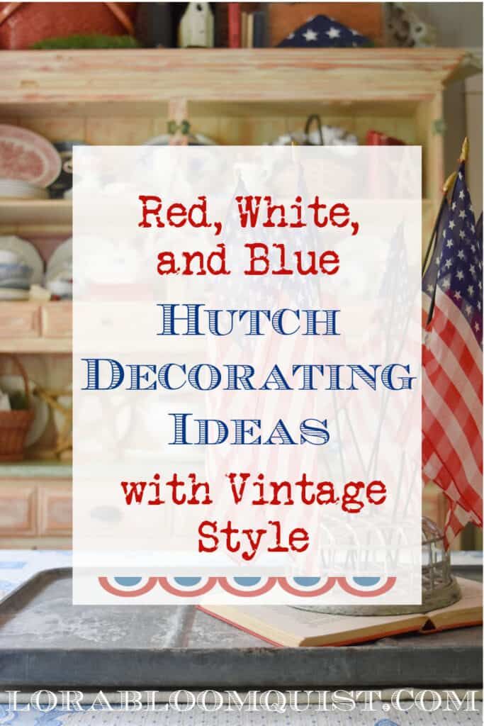 red, white and blue fourth of july decorating ideas with vintage style on the table