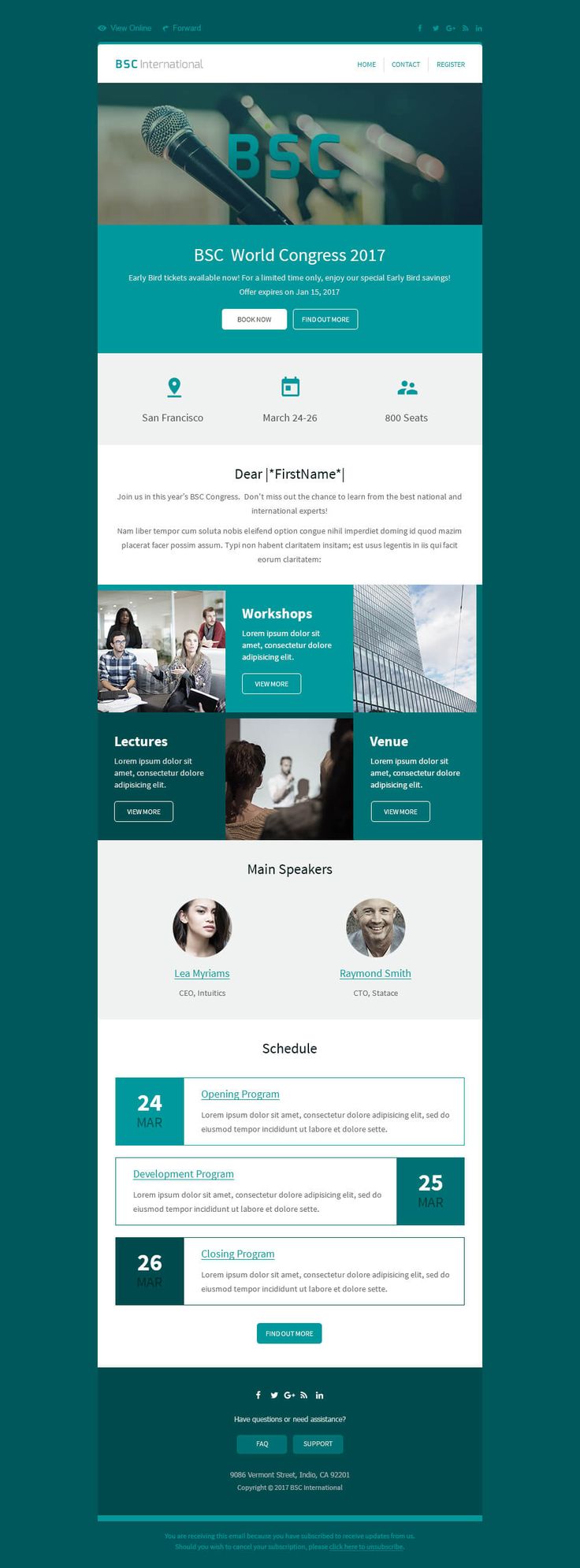 an image of a website page with the wordpress theme in blue and green colors