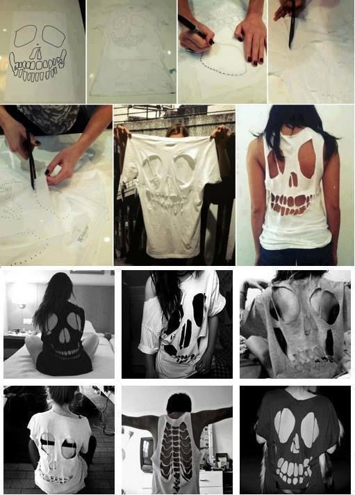 a collage of photos showing different types of t - shirts with skulls on them