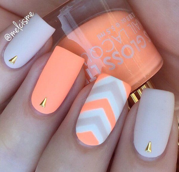 Orange Nail, Nagellack Trends, Matte Nail Polish, Bright Summer Nails, Super Nails, Great Nails, Nails Gel, Cute Nail Designs, Nail Polishes